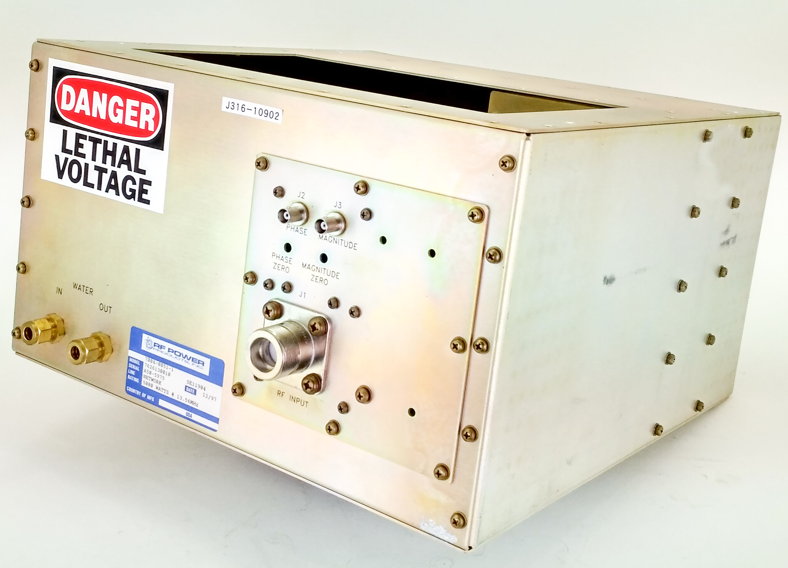10902 RFPP MATCHING NETWORK, 5000WATTS @ 13.56MHZ 7626130010